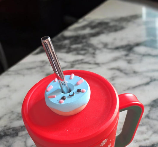 3D printed kawaii donut PLA / 3d printed kawaii keychain / 3d printed donut keychain figurine knick knack Fidget street buddy