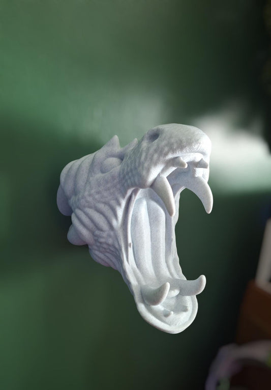 3D printed dragon head controller holder / wall mount game controller holder / 3d printed tabletop controller holder gaming accessories