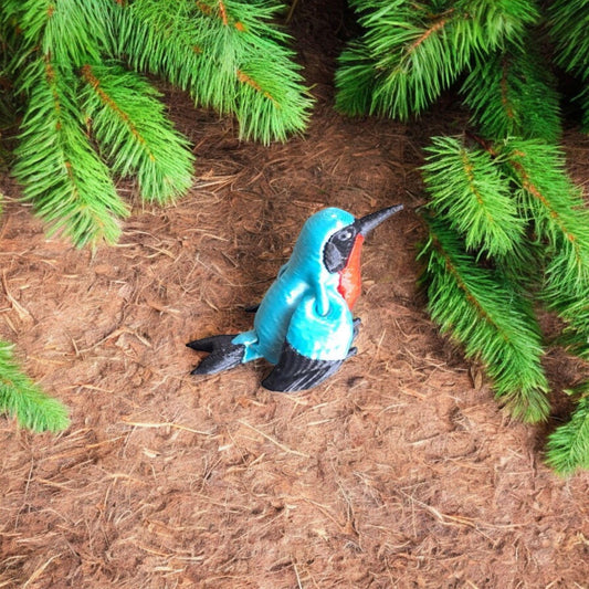 3D articulated flexi hummingbird / 3d printed cute humming bird / 3d printed animals figurine knick knack Fidget keychain