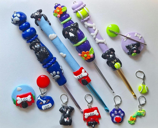 Polymer clay request custom crochet hook / clay request your own custom crochet hook