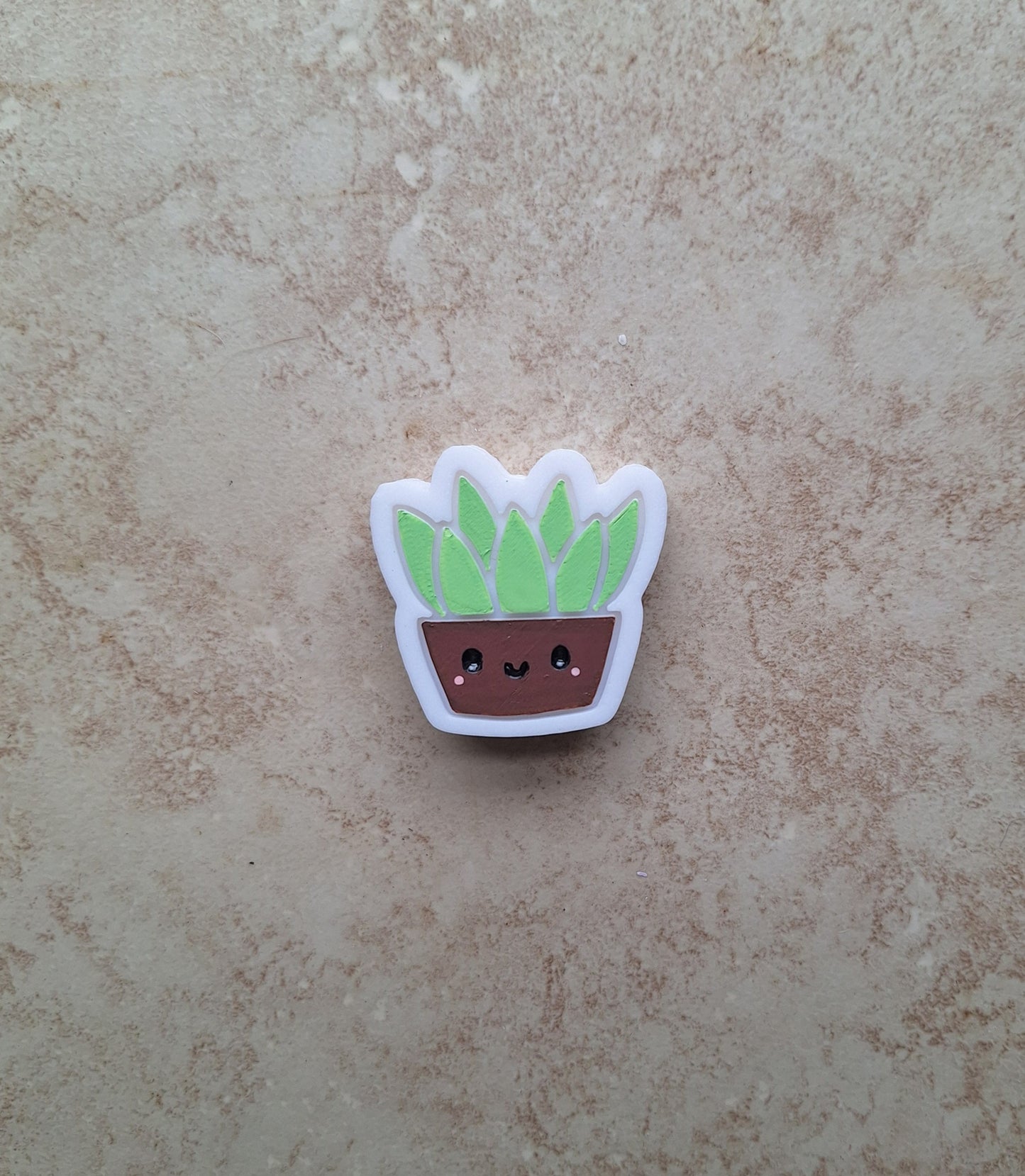 3D printed succulent plant straw buddy charm tumbler accessories / tumbler charm straw buddy / kawaii succulent straw topper charm