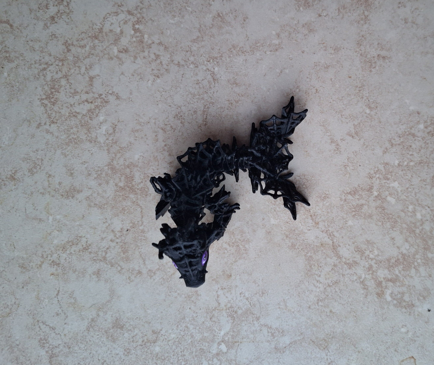 3D articulated wicked dragon straw cap / 3d printed dragon animals / halloween spider web dragon tadling straw topper cover Fidget figurines