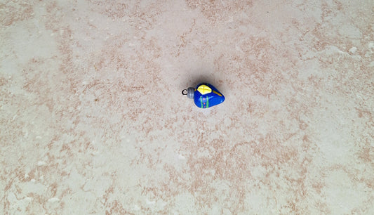 Kawaii Christmas ornament charms / polymer clay retro blue ornament charms / kawaii Christmas jewelry / kawaii Holiday charms