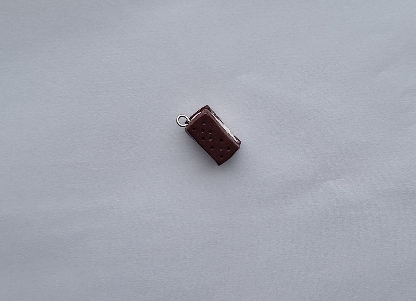 Kawaii ice cream sandwich charms / polymer clay ice cream charms / kawaii food charms / kawaii food jewelry charms stitch marker