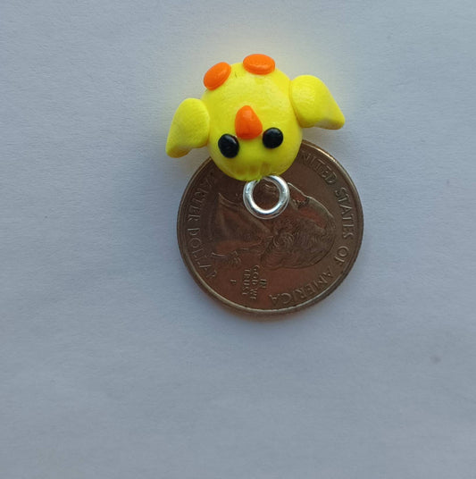 Kawaii chick charms / polymer clay baby chicken charms / kawaii easter charms / kawaii chicken jewelry