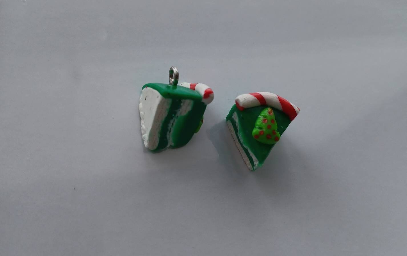 Kawaii cake dessert charm set / birthday charms / clay Thanksgiving charms / Christmas jewelry charms / kawaii food / cake charms