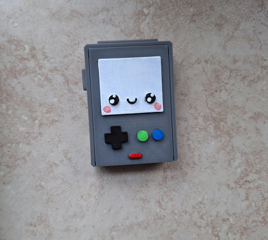 3D printed kawaii game console container / 3d console storage box display / 3d printed whimsical storage container