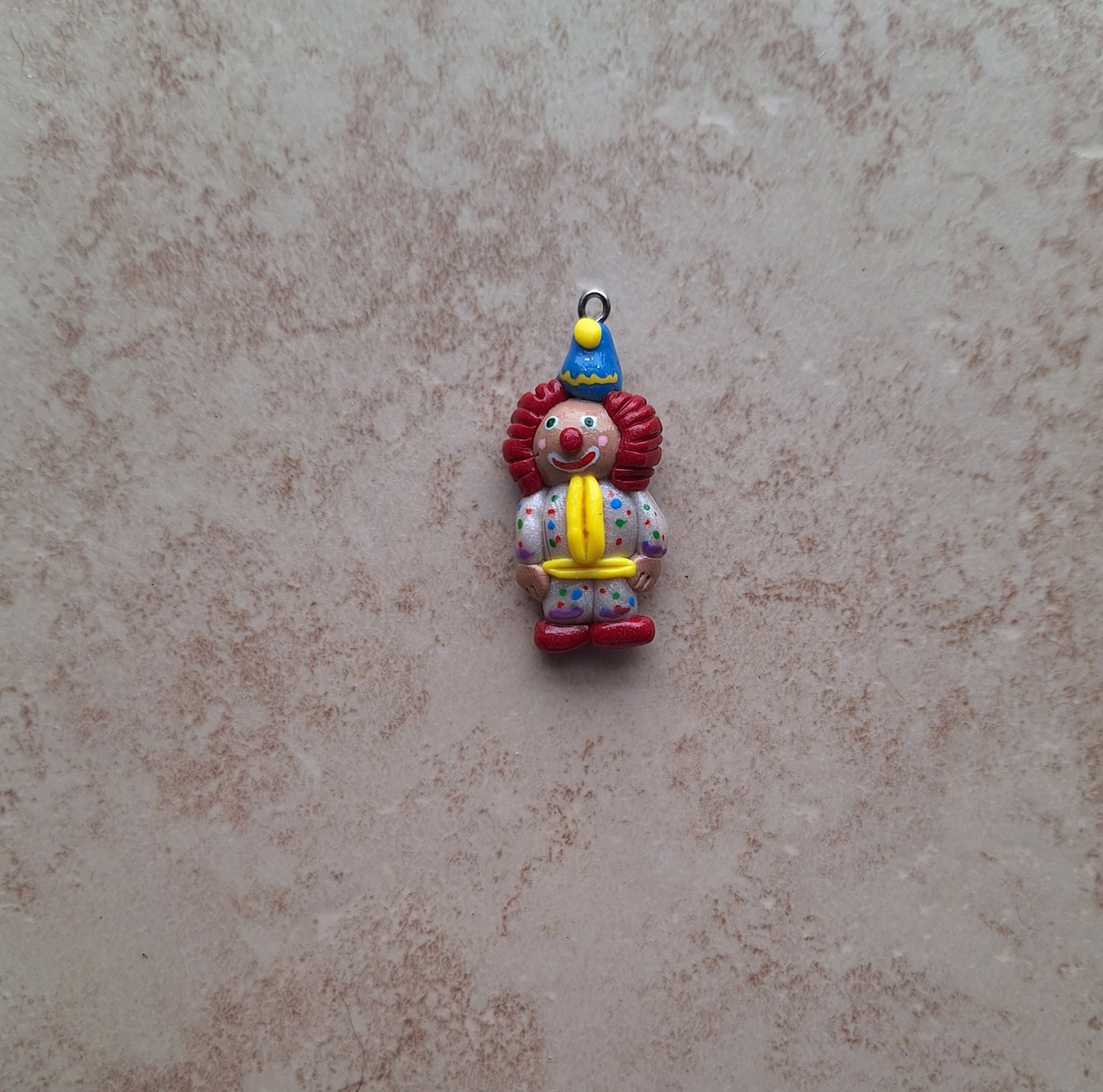 Kawaii colorful clown charms / polymer clay gnome charms / stitch marker birthday holiday charms / clay clown halloween charms stitchmarker