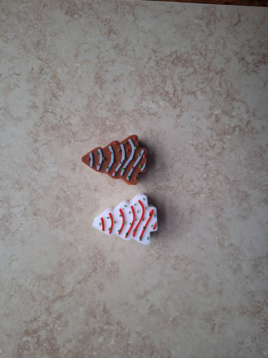 3D printed christmas tree cake brownie straw buddy charm tumbler accessories / tumbler charm straw buddy / holiday straw topper charm