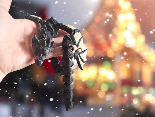 3D printed wyvern finger puppet / 3d printed dragon animal costume cosplay / 3d printed animals figurine knick knack Fidget