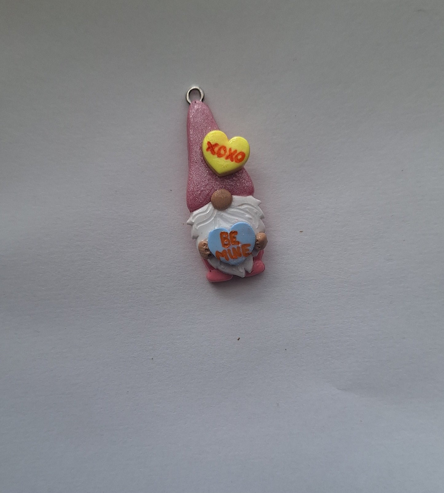 Kawaii heart xoxo be mine gnome charms / polymer clay valentine gnome charms / kawaii valentine holiday charms / valentines day gnome charms