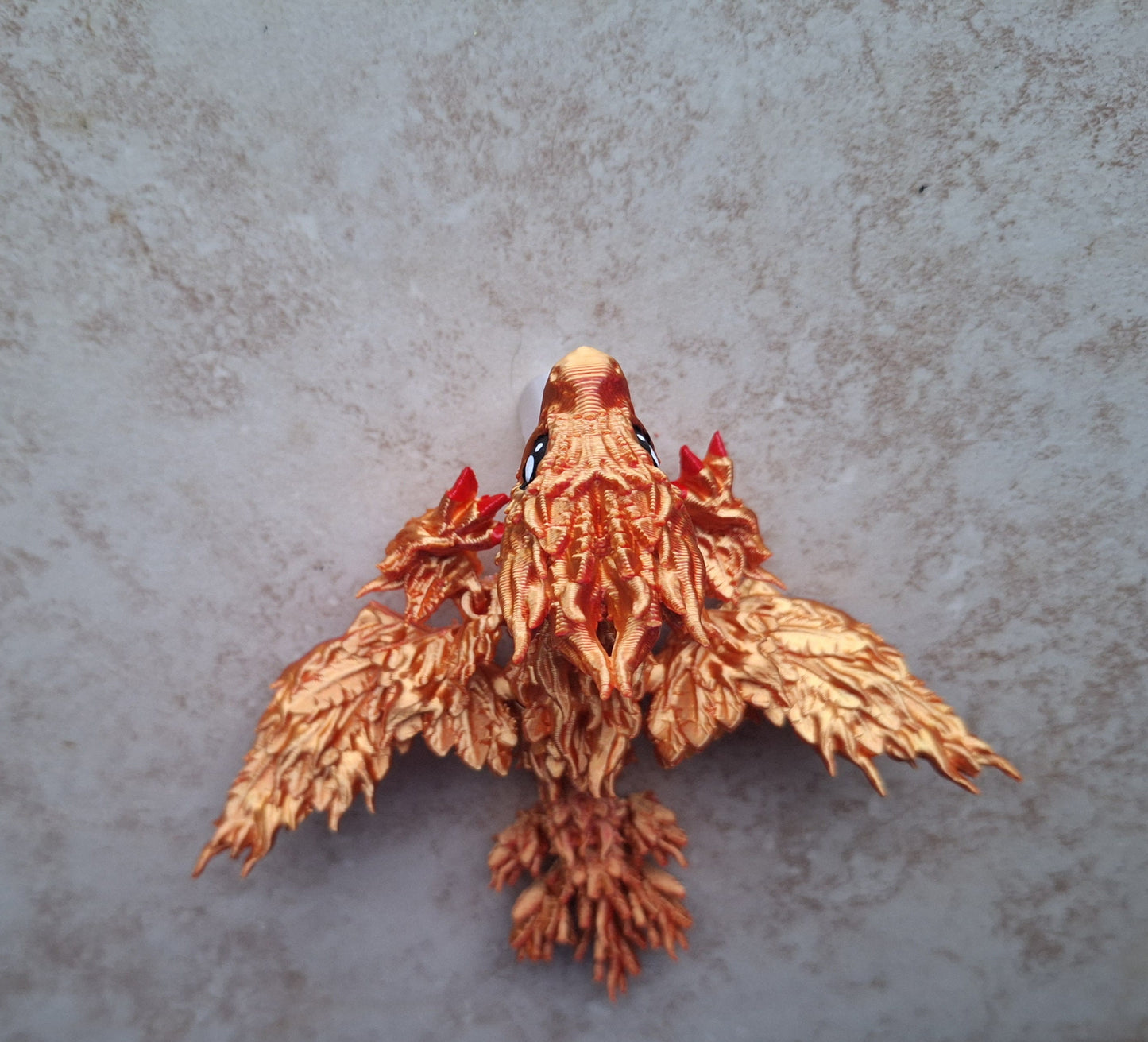 3D articulated phoenix dragon straw cap / 3d printed dragon animals / Phoenix bird dragon tadling straw topper cover Fidget figurines