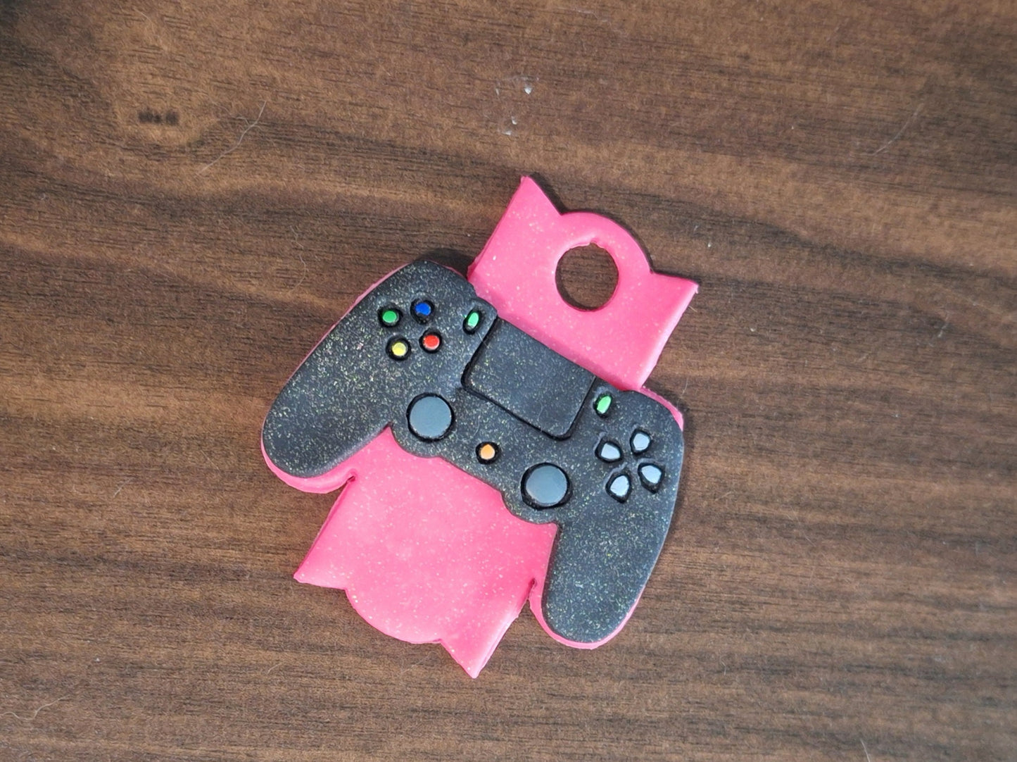 Polymer clay straw tag tumbler topper / clay tumbler accessories / game controller player one tumbler topper straw tag tumbler accessories