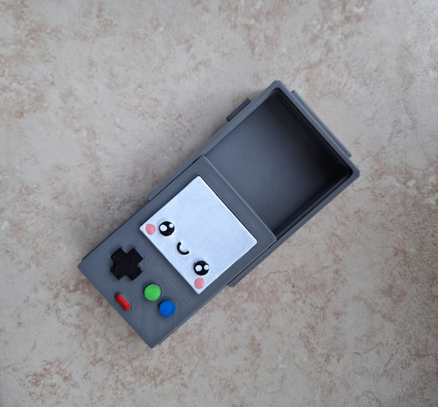 3D printed kawaii game console container / 3d console storage box display / 3d printed whimsical storage container