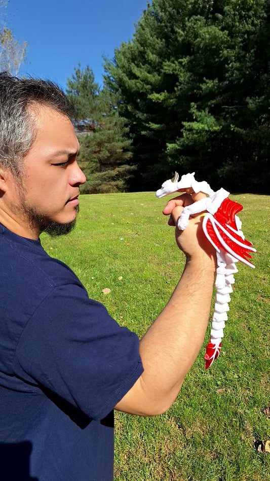 3D printed dragon finger puppet / 3d printed dragon animal costume cosplay / 3d printed animals figurine knick knack Fidget