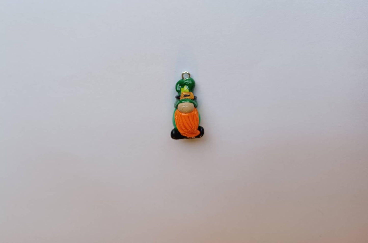 Kawaii leprechaun gnome charms / polymer clay gnome charms / kawaii st Patrick's day holiday charms / st Patty's leprechaun gnome charms