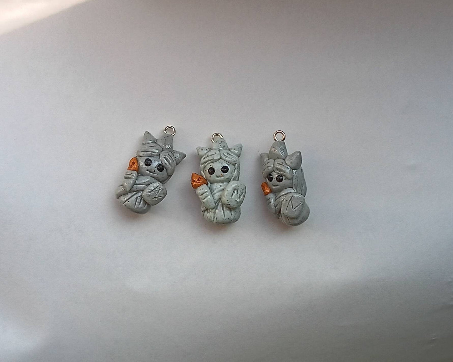 Kawaii 4th of july charms / polymer clay liberty charms / kawaii independence holiday charms / statue of liberty USA charms