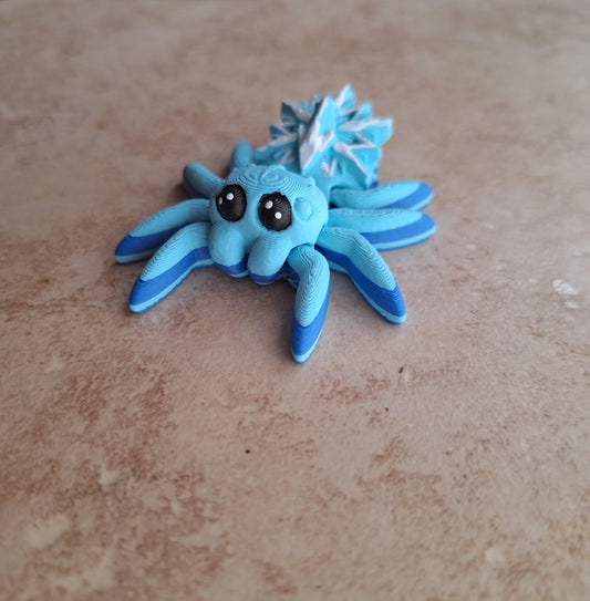 3D articulated small spiders / 3d printed spider insect animals / floral holiday halloween spider knick knack Fidget figurines butterfly