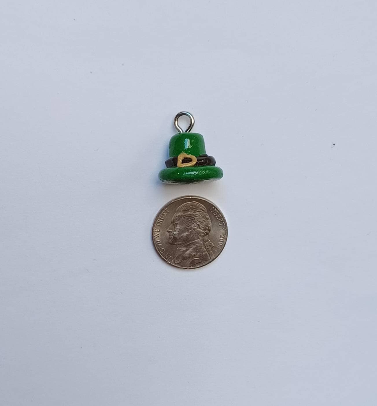 Kawaii leprechaun hat charms / polymer clay st. Patrick's day charms / kawaii lucky charms / kawaii leprechaun jewelry