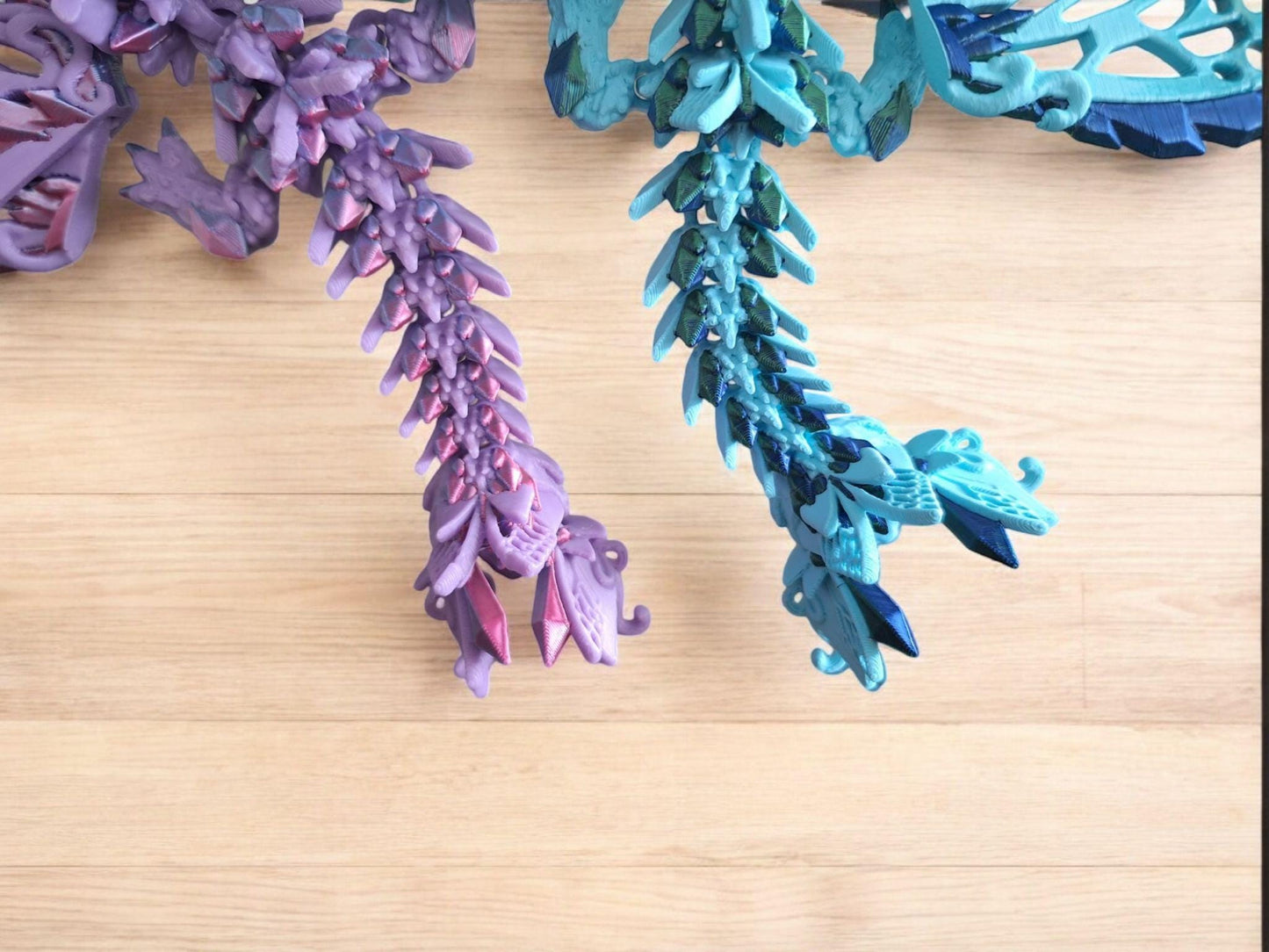 3D articulated baby fae wolf dragon / 3d printed dragon animals / baby faerie dragon knick knack Fidget figurines butterfly