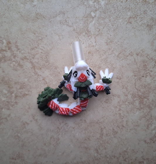 3D articulated sushi dragon straw cap / 3d printed dragon animals / food sushi dragon tadling straw topper cover Fidget figurines