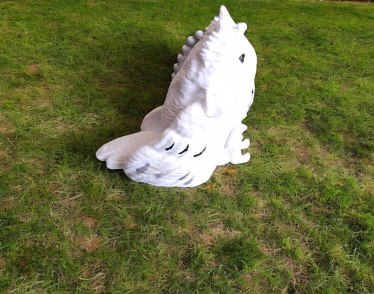 3D articulated flexi white owl / 3d printed cute owl / 3d printed animals figurine knick knack Fidget keychain