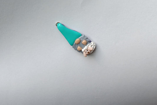 Kawaii sheep lamb gnome charms / polymer clay garden gnome charms / sheep yarn gnome charms / sheep lamb animal gnome charms stitch marker