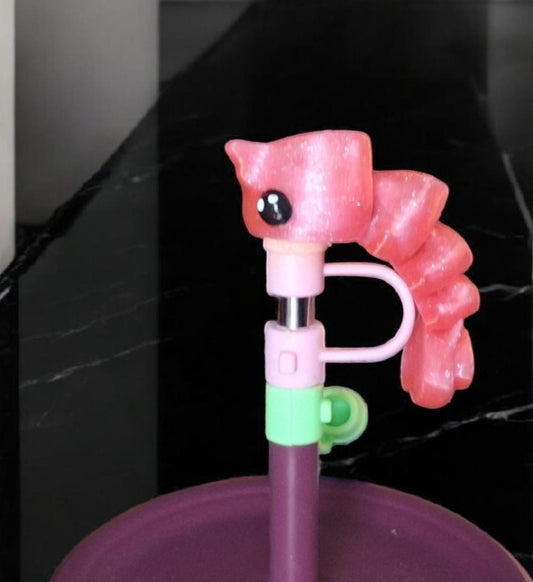 3D articulated flexi shrimp / 3d printed cute shrimp keychain / 3d printed animals shrimp keychain figurine knick knack Fidget straw cap