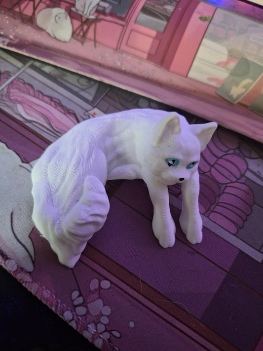 3D printed small playful cat monitor buddy / 3d kitty cat kitten shelf buddy / 3d printed cat for monitor