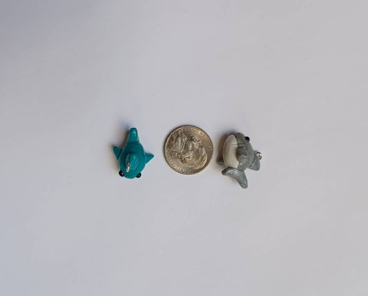 Kawaii shark charms / polymer clay baby shark charms / kawaii animal charms / kawaii shark jewelry