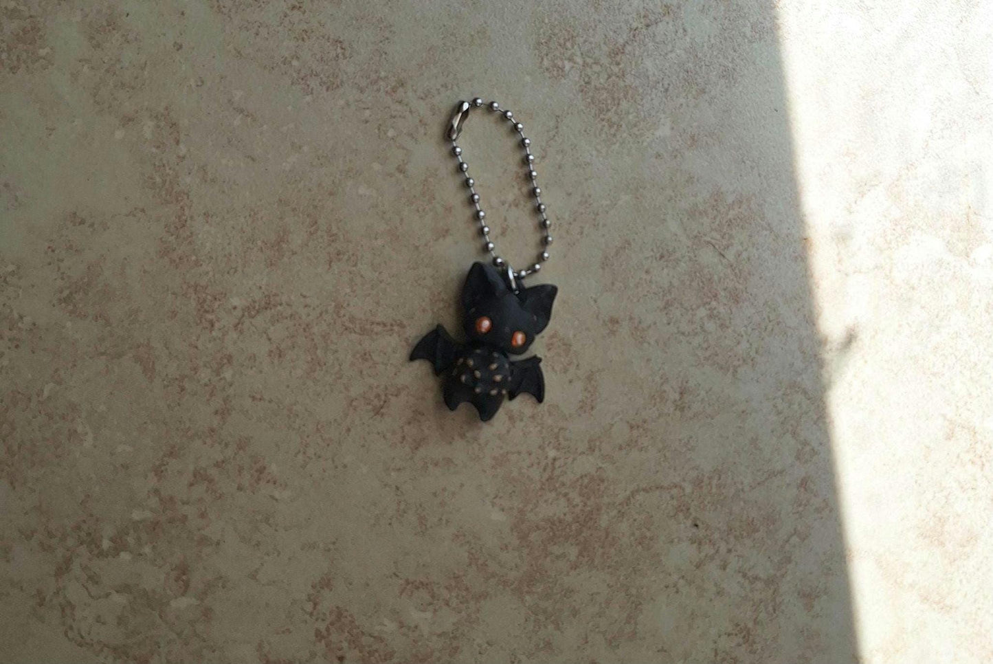 3D articulated black bat pixie tumbler charm buddy / 3d printed animals tumbler handle charms Fidget halloween spooky bat pixie charm