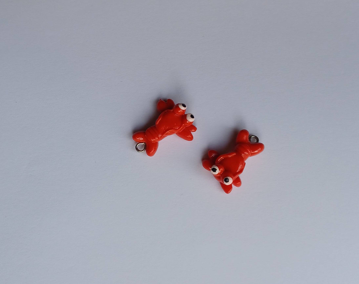 Kawaii lobster charms / polymer clay lobster charms / kawaii animal charms / kawaii lobster jewelry