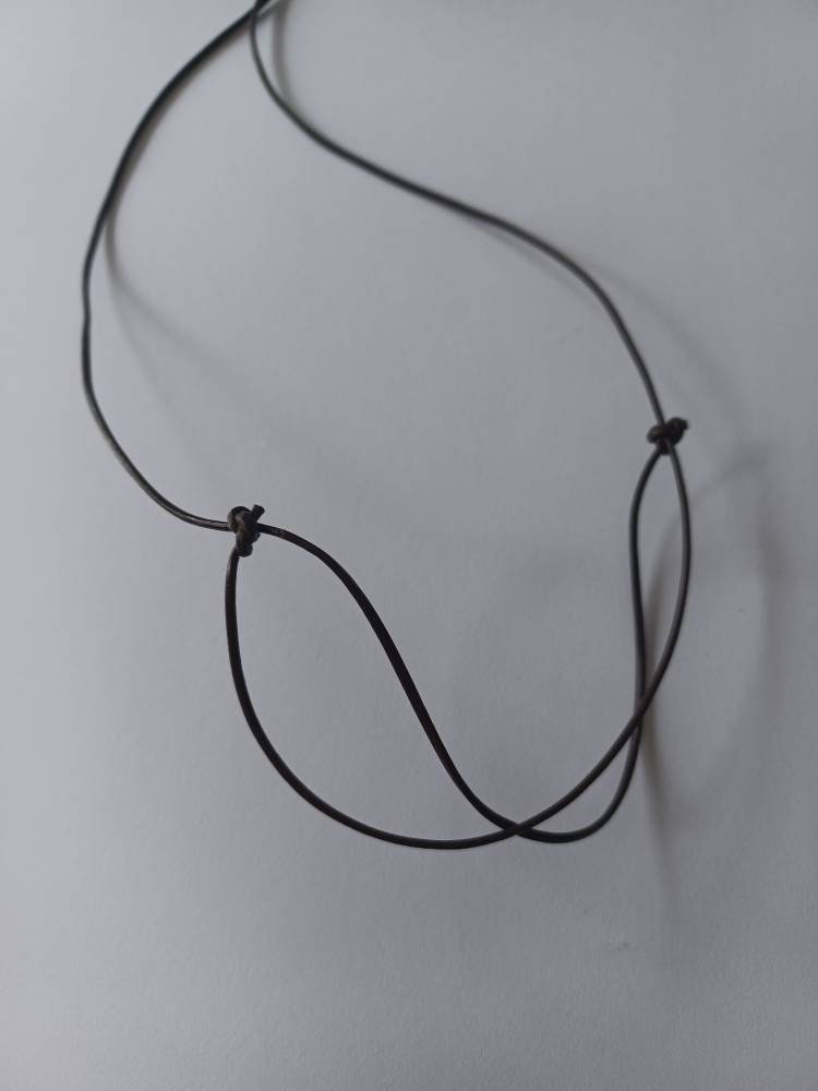 Adjustable leather cord arrowhead necklace / arrowhead necklace / adjustable necklace