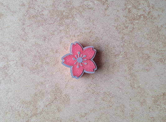 3D printed flower plant straw buddy charm tumbler accessories / tumbler charm straw buddy / kawaii sakura cherry blossom straw topper charm