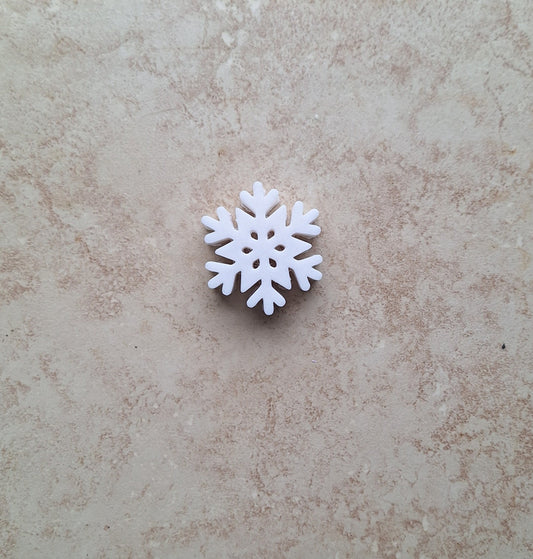 3D printed snowflake straw buddy charm tumbler accessories / tumbler charm straw buddy / holiday winter snow straw topper charm