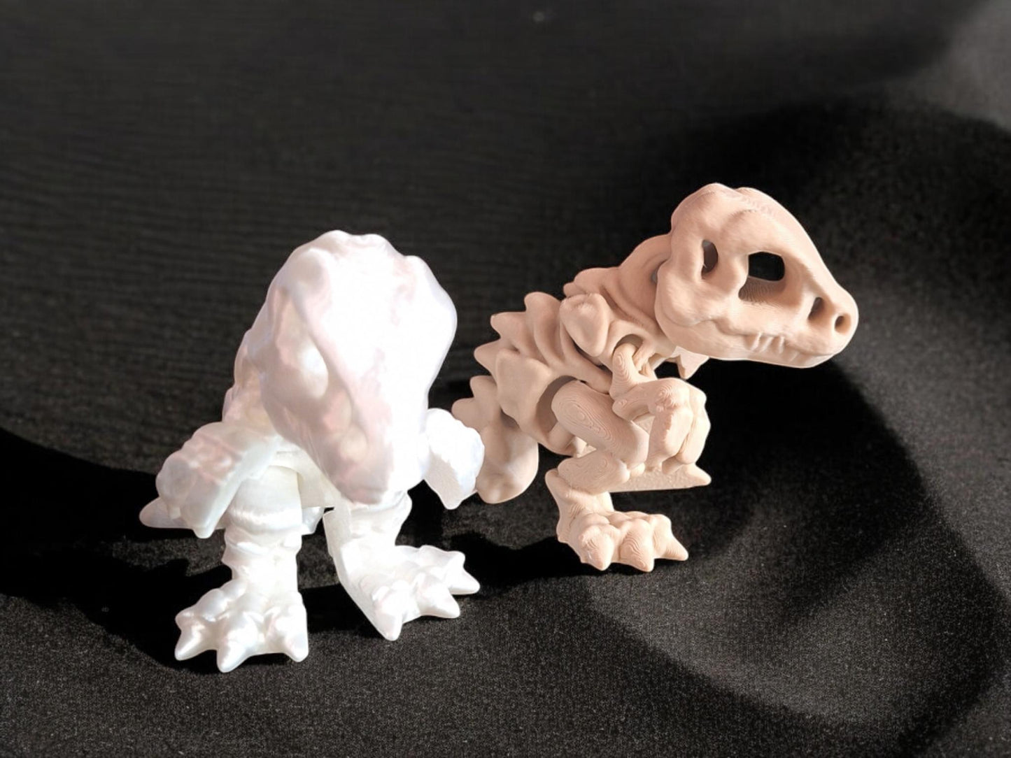 3D articulated assorted color tiny t-rex skeleton / 3d printed t rex dinosaur dino animals / dinosaur knick knack Fidget figurines