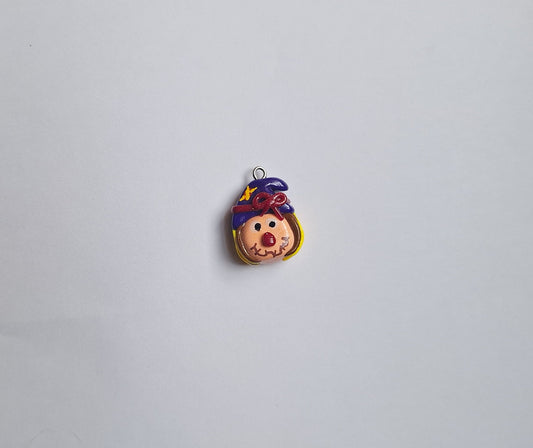 Kawaii fall scarecrow charms / polymer clay scare crow charms / clay holiday charms / clay thanksgiving scarecrow jewelry stitch marker