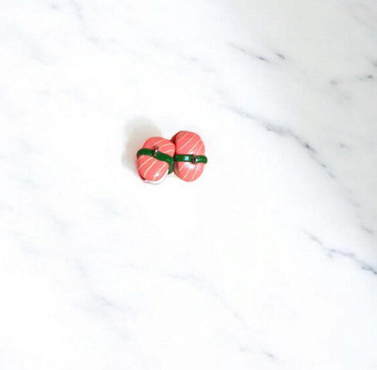 Polymer clay sushi charms / cute kawaii clay sushi food charms jewelry stitch marker progress keeper notions