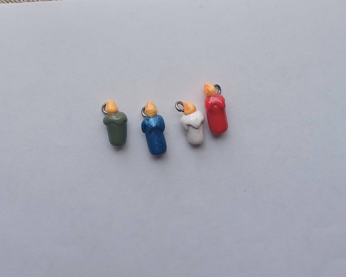 Kawaii candle charms / polymer clay candle charms / kawaii fire charms / kawaii candle jewelry