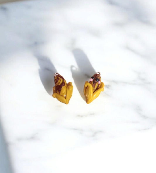 Polymer clay fall corn charms / cute clay indian corn charms / clay holiday charms / clay thanksgiving indian corn jewelry stitch marker