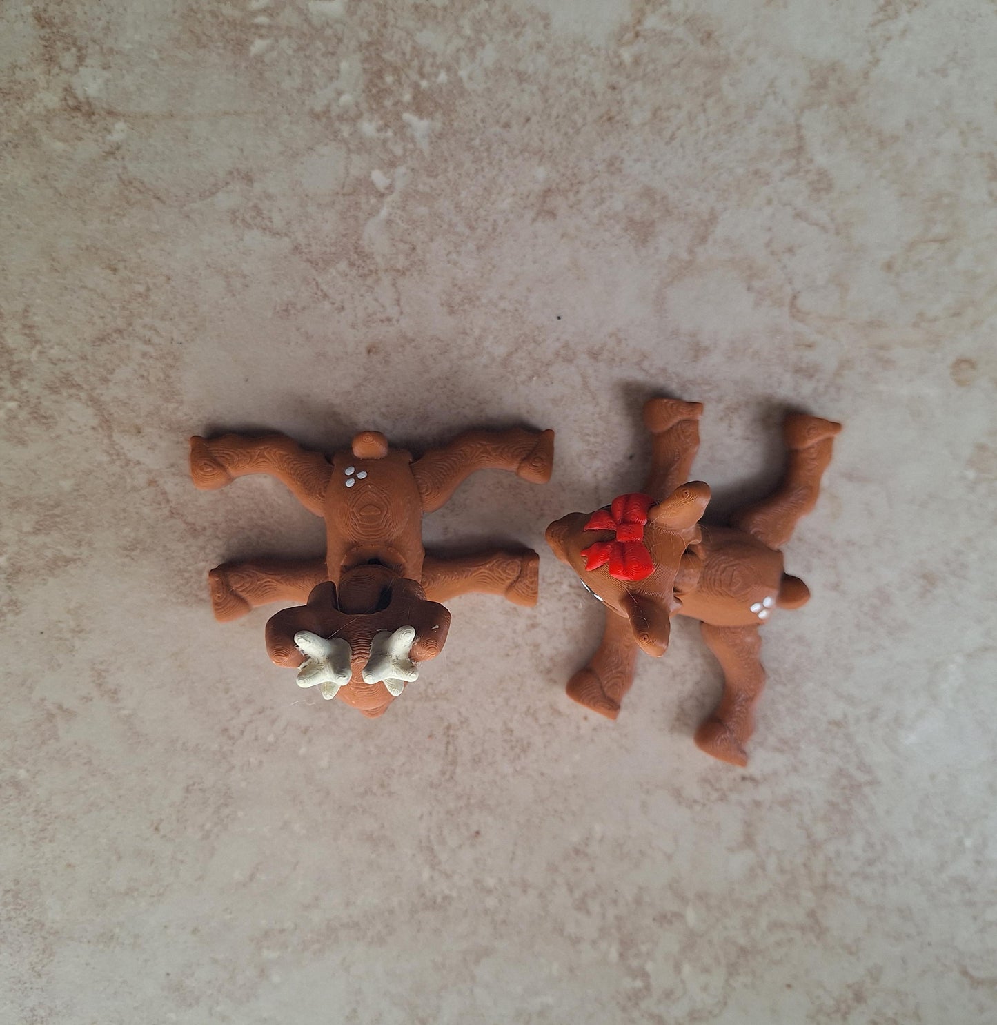 3d printed flexi holiday reindeer animal / 3d printed christmas animals / deer knick knack Fidget figurines
