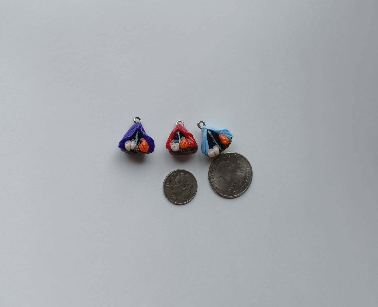 Kawaii tent charms / polymer clay camping charms / kawaii camping tent charms / kawaii camping jewelry