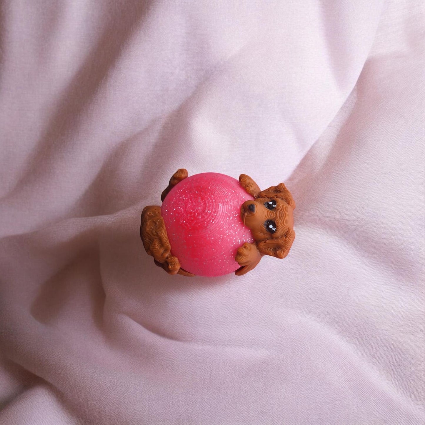 3D printed Fidget spinner keychains / 3d printed dog keychain / 3d printed animals figurine knick knack Fidget keychain ball spinner