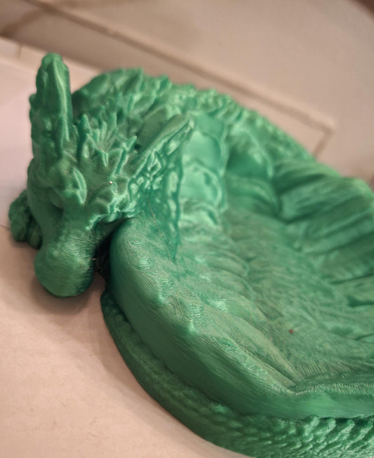 3D printed dragon trinket dish organizer / dragon change holder / 3d printed tabletop coin jewelry trinket tray organizer accessories
