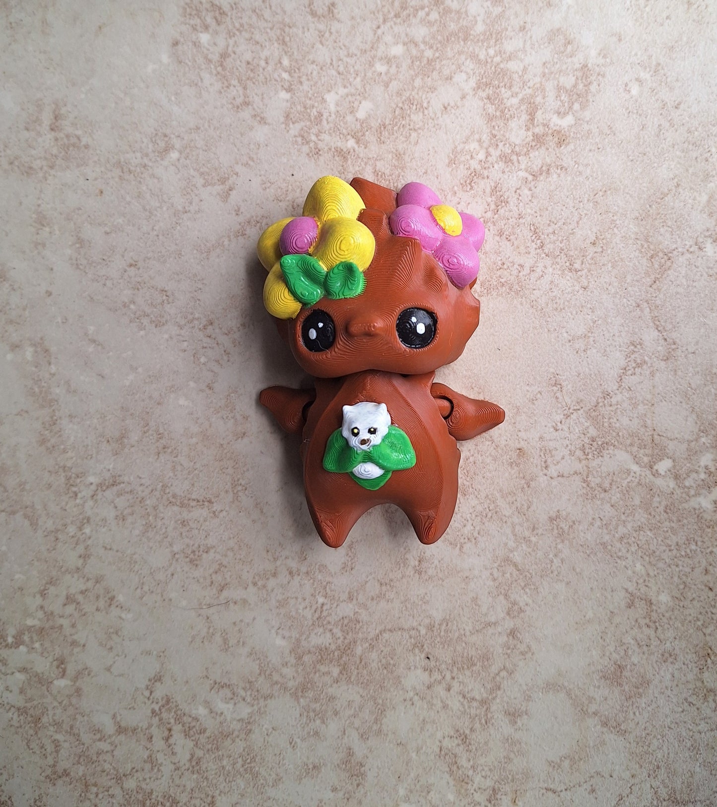 3D printed forest pixies container / kawaii pixie storage display / 3d printed whimsical storage container pencil makeup untensil organizer