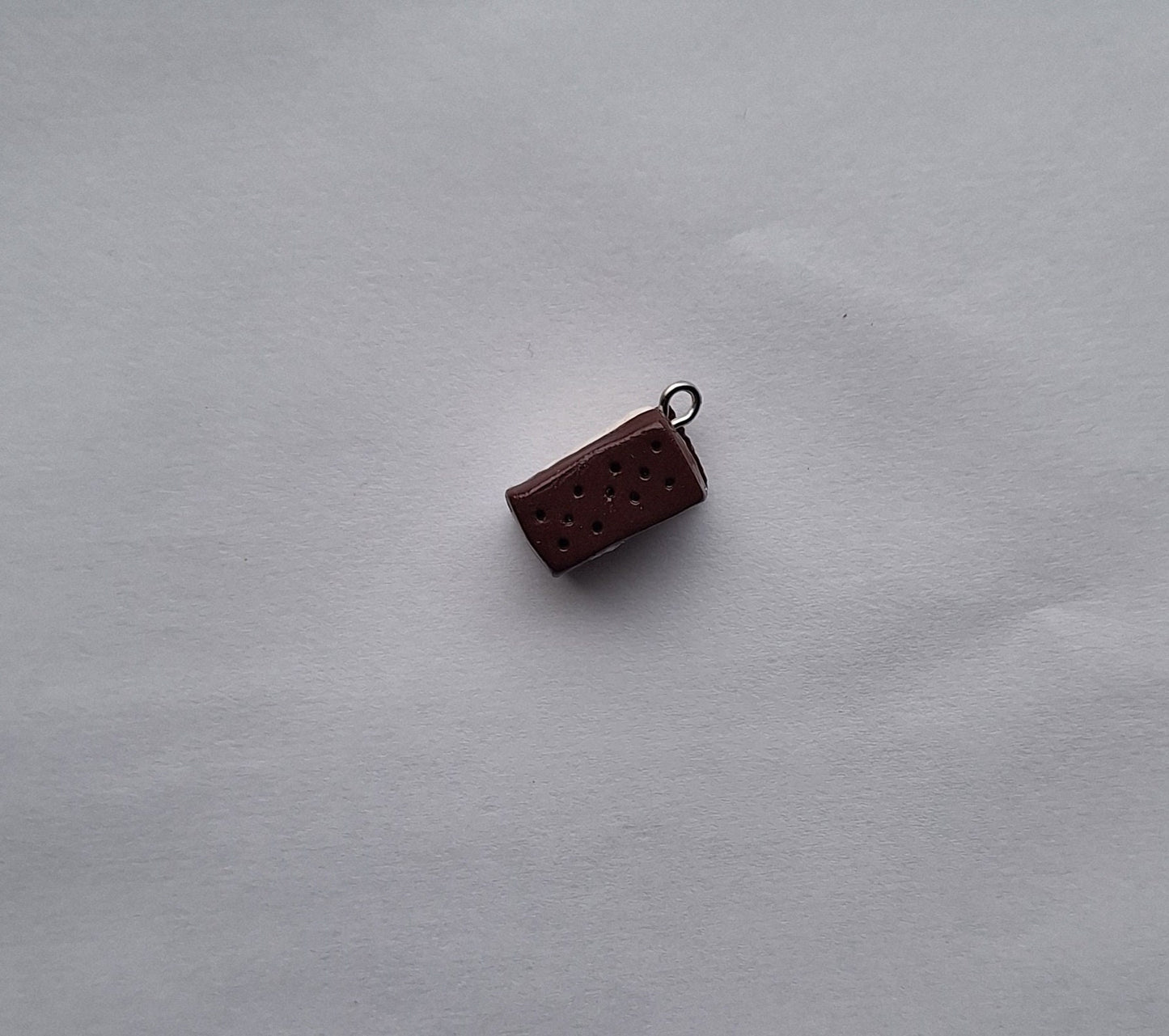 Kawaii ice cream sandwich charms / polymer clay ice cream charms / kawaii food charms / kawaii food jewelry charms stitch marker