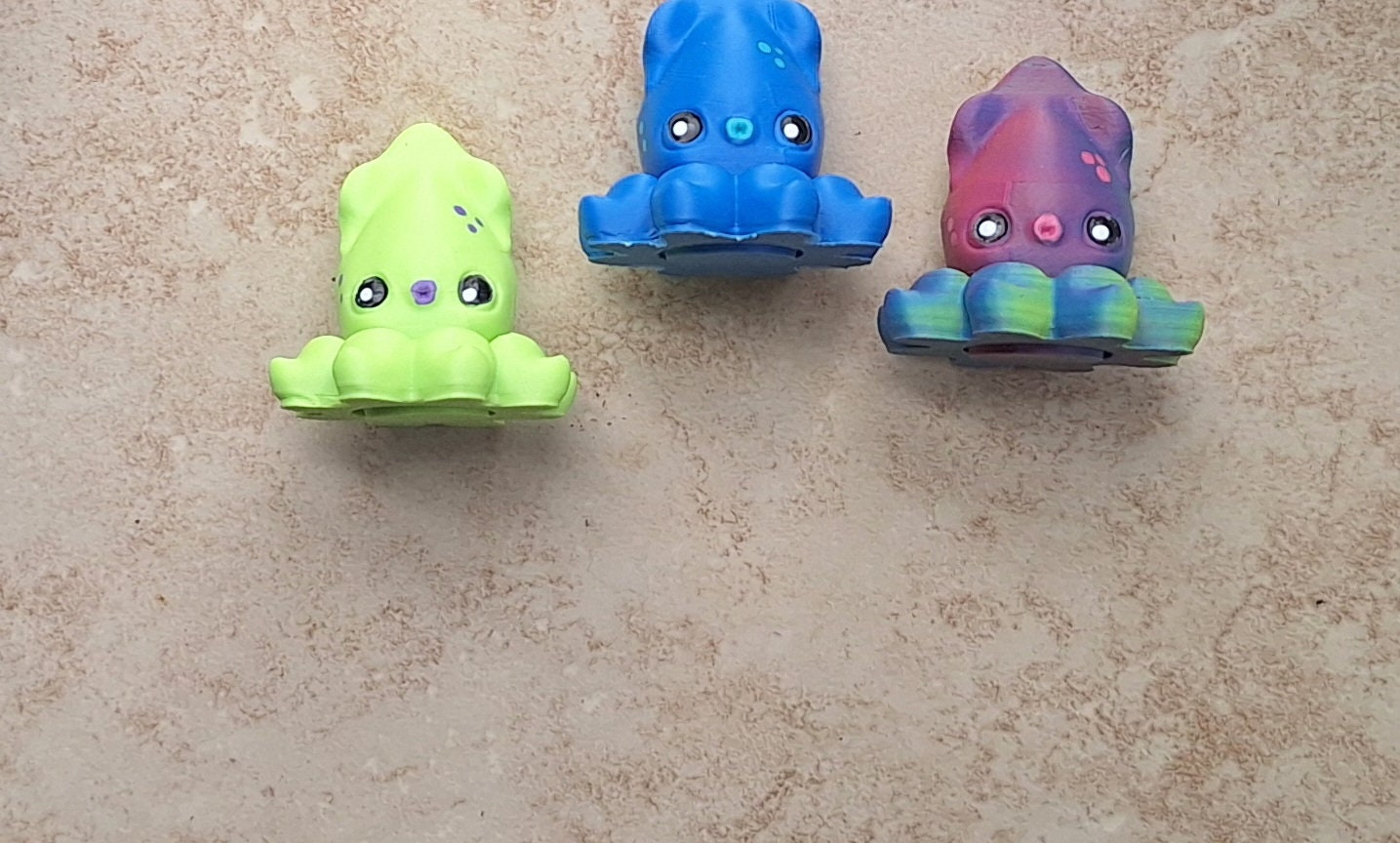 3D articulated squidget squid fidget / 3d printed squid octopus / 3d printed animals octo figurine knick knack Fidget spinner
