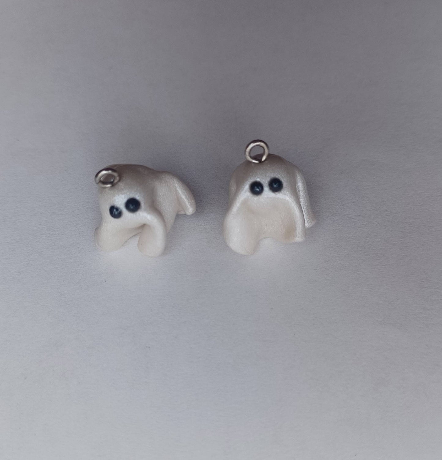 Kawaii sheet ghost charms / polymer clay ghost Halloween charms / kawaii Halloween holiday jewelry / kawaii Halloween charms / ghost sheet