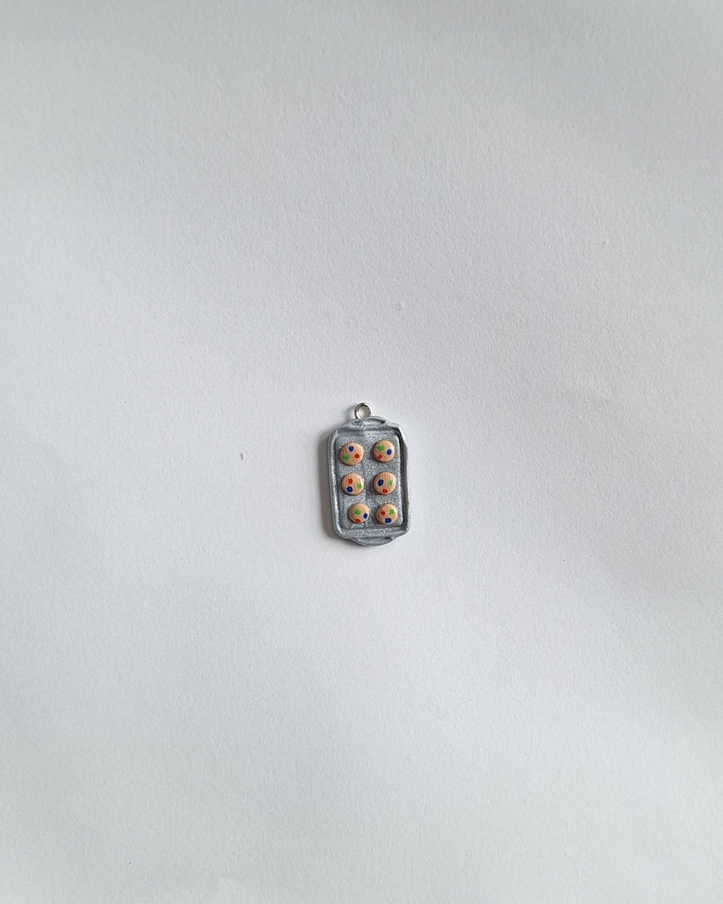 Kawaii chocolate candy cookie baking tray charms / polymer clay cookie charms / kawaii food charms / kawaii food jewelry charm stitch marker