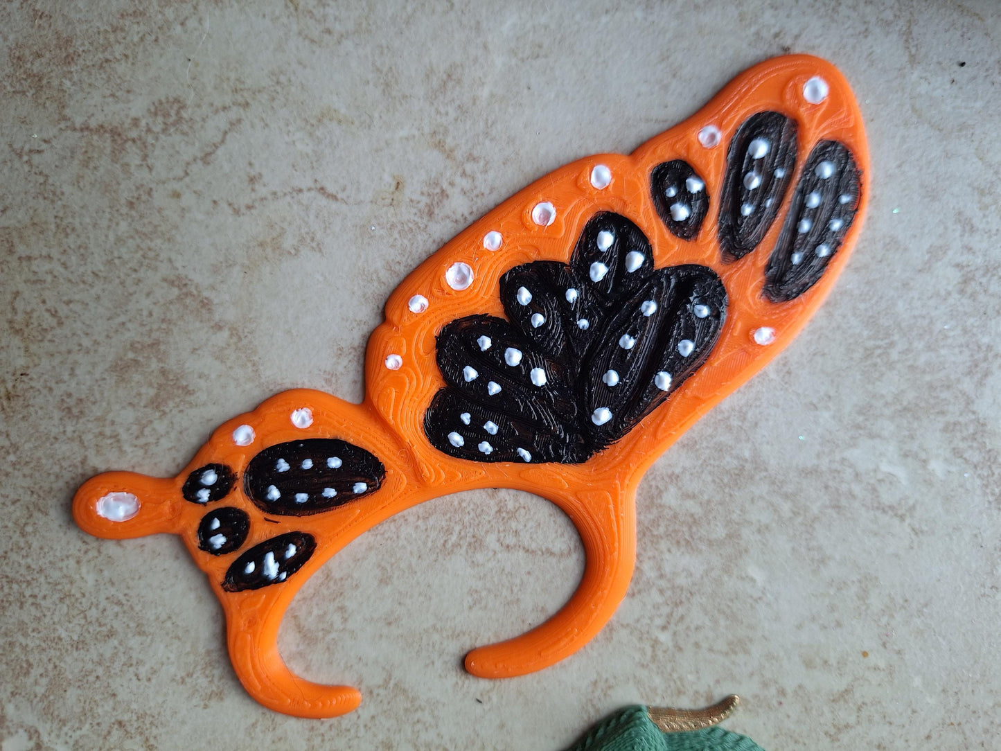 3D printed fox butterfly dragon ear cuff / 3d printed animal ear cuff costume cosplay / 3d printed animals figurine knick knack